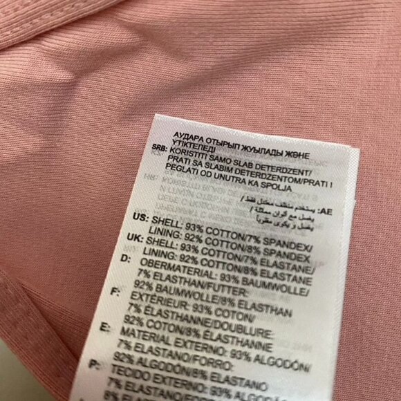 ADIDAS ESSENTIALS 3-STRIPES CROP TOP SZ MED Wonder Mauve / White - Picture 6 of 11